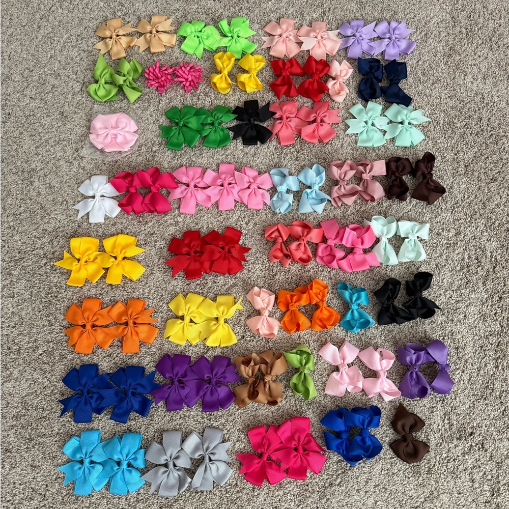 153 Hair Bow Set -Solid/Special Occasions